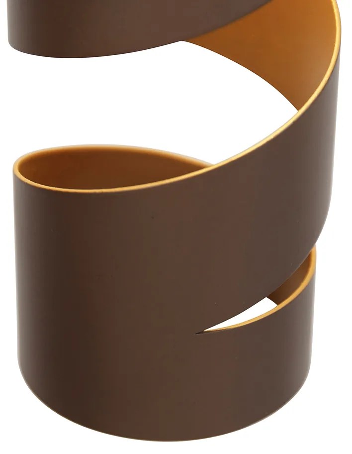 Moderne hanglamp zwart met taupe en beige 6-lichts - Stream Moderno