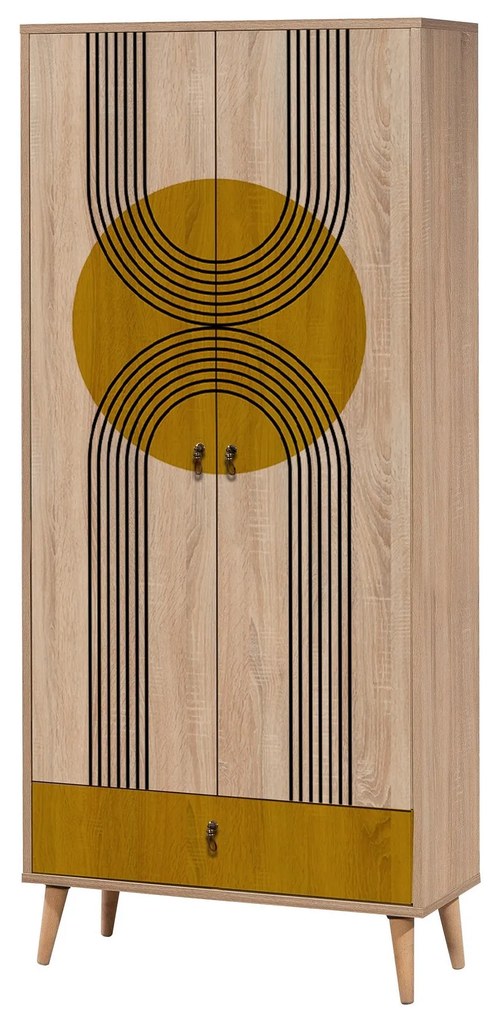 Roupeiro City – Multicolor – 80 cm x 190 cm x 45 cm