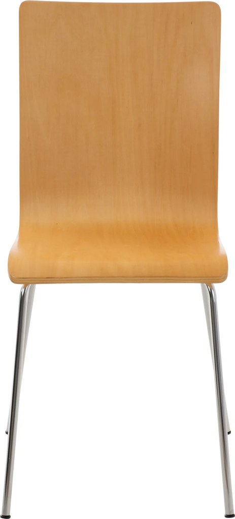 Conjunto de 2 cadeiras de cozinha e sala de jantar Pepe 43 x 87 x 47 cm Cor Natural