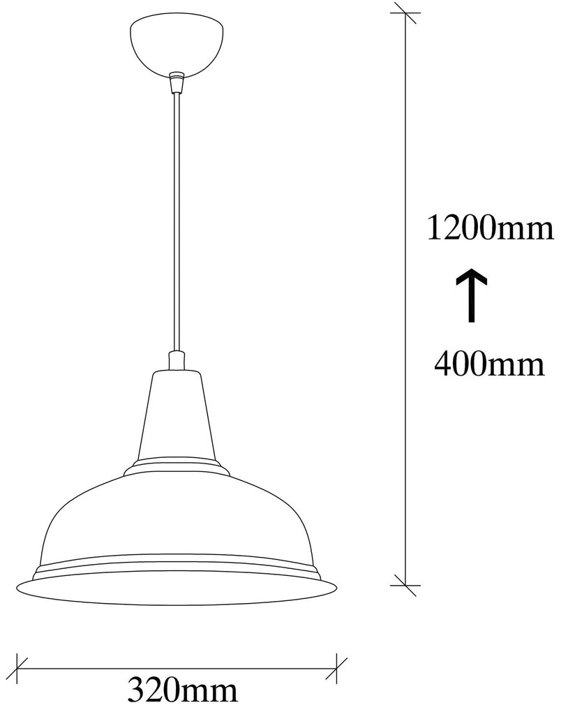 Candeeiro Suspenso Berceste – Preto – 32 x 32 cm