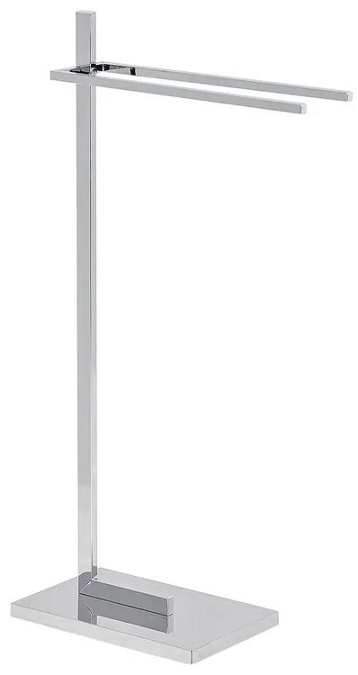 Toalheiro prateado 45 x 86 cm SELVA Beliani