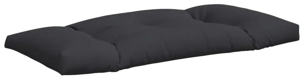 Almofadões para sofás de paletes 3 pcs tecido preto