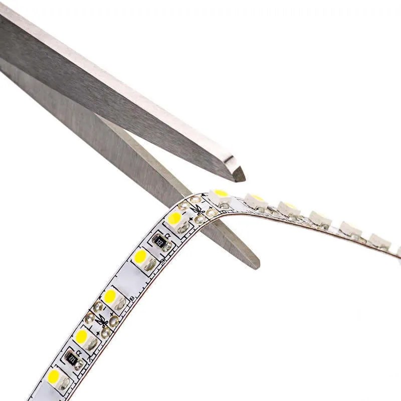 Fita LED de cor única EPISTAR SMD5050, DC24V DC, 5m (60 Led/m) - Sensor de temperatura, 72W, IP20 Branco Frio