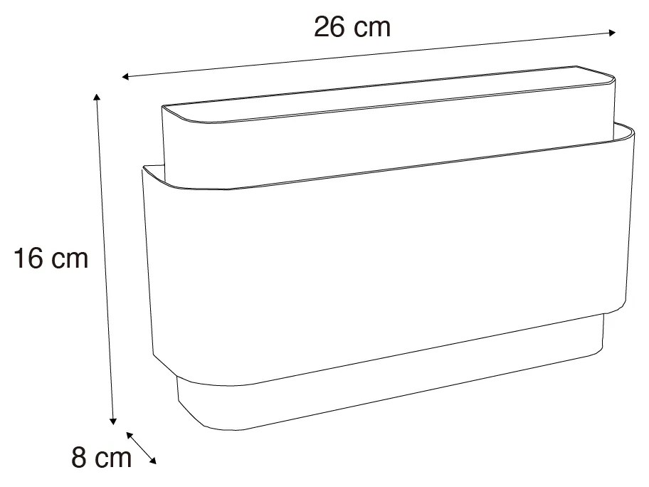 Candeeiro de parede inteligente branco 2-luzes Incl. Zigbee G9 - Coen