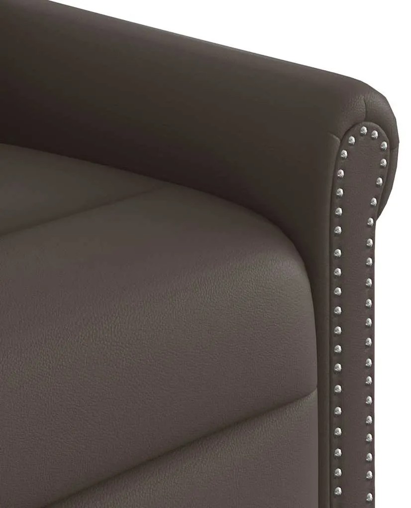 Poltrona massagens reclinável elevatória couro artificial