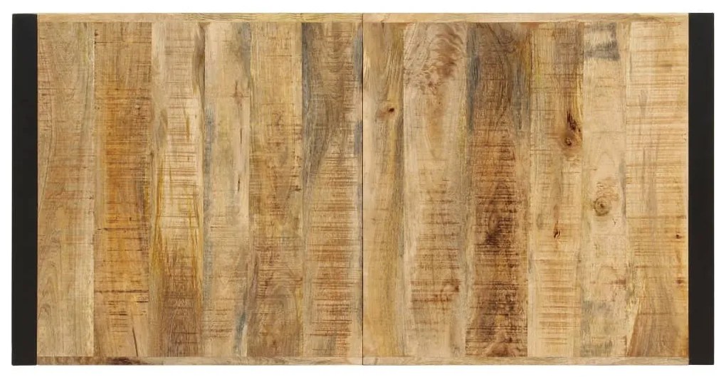 Mesa de jantar 140x70x75 cm madeira de mangueira maciça