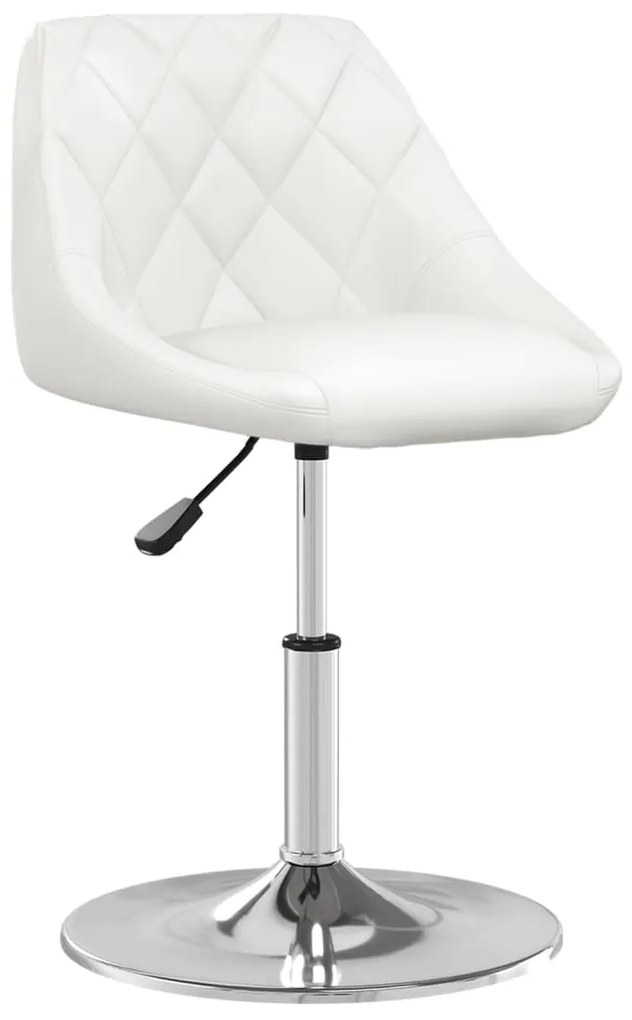 vidaXL Banco de bar couro artificial branco