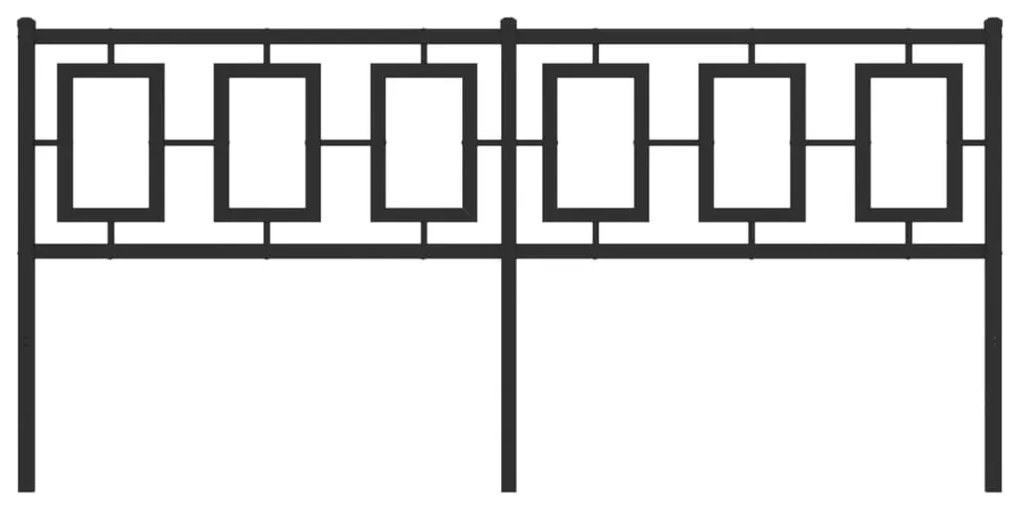Cabeceira de cama 180 cm metal preto