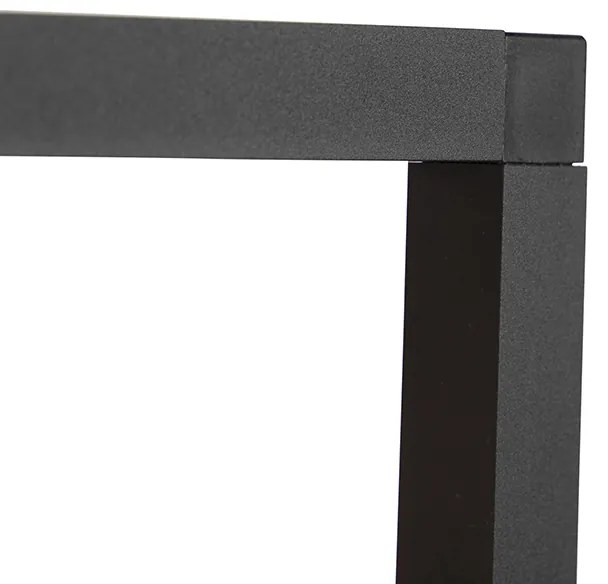 Candeeiro de suspensão industrial preto 4 luzes - Big Cage