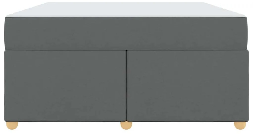 Estrutura de cama com colchão Cinzento escuro 160 x 200 cm