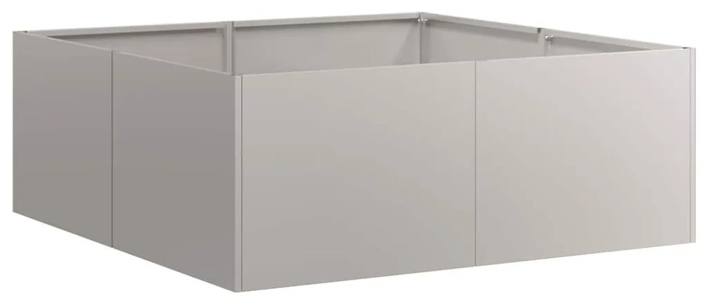Floreira enferrujada 80x80x30 cm aço resistente