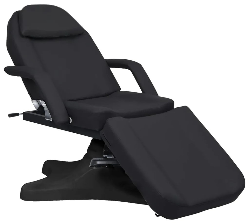 vidaXL Mesa de massagens 180x62x(86,5-118) cm preto