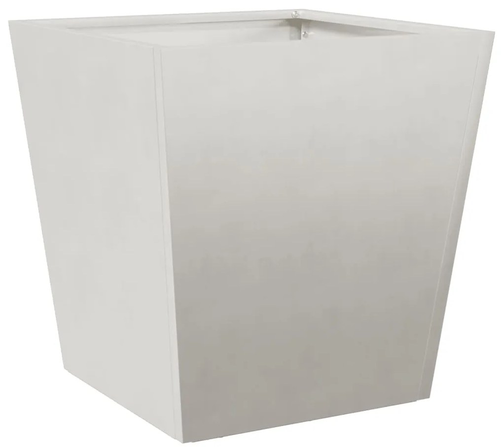Vaso/floreira de jardim 2 pcs 40x40x40 cm aço inoxidável