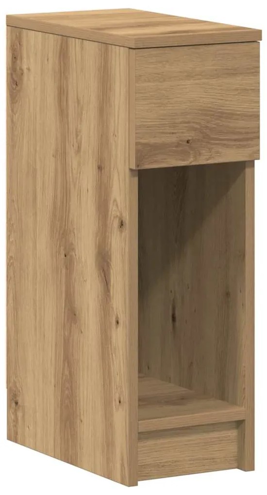Mesas de cabeceira c/ gaveta 2pcs 20x36x60cm carvalho artisiano