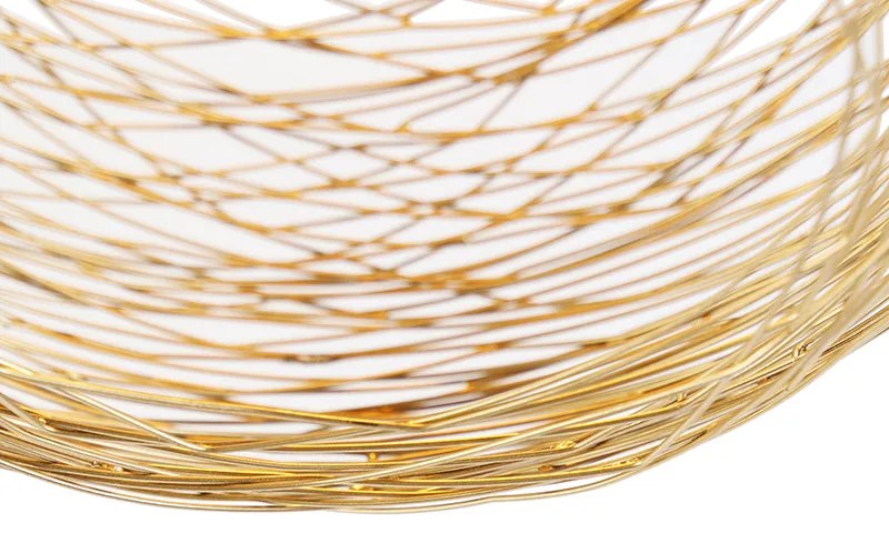 Candeeiro de teto design dourado - Sarella Design