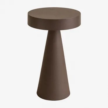 Lâmpada De Mesa Led Sem Fios Para Exterior Em Ferro Catinca Castanho Chocolate - Sklum