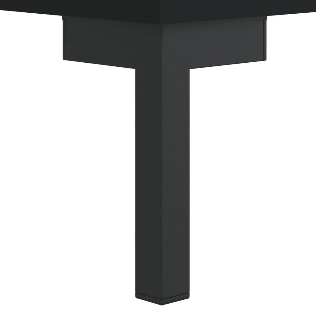 Mesa de cabeceira 40x40x50 cm derivados de madeira preto