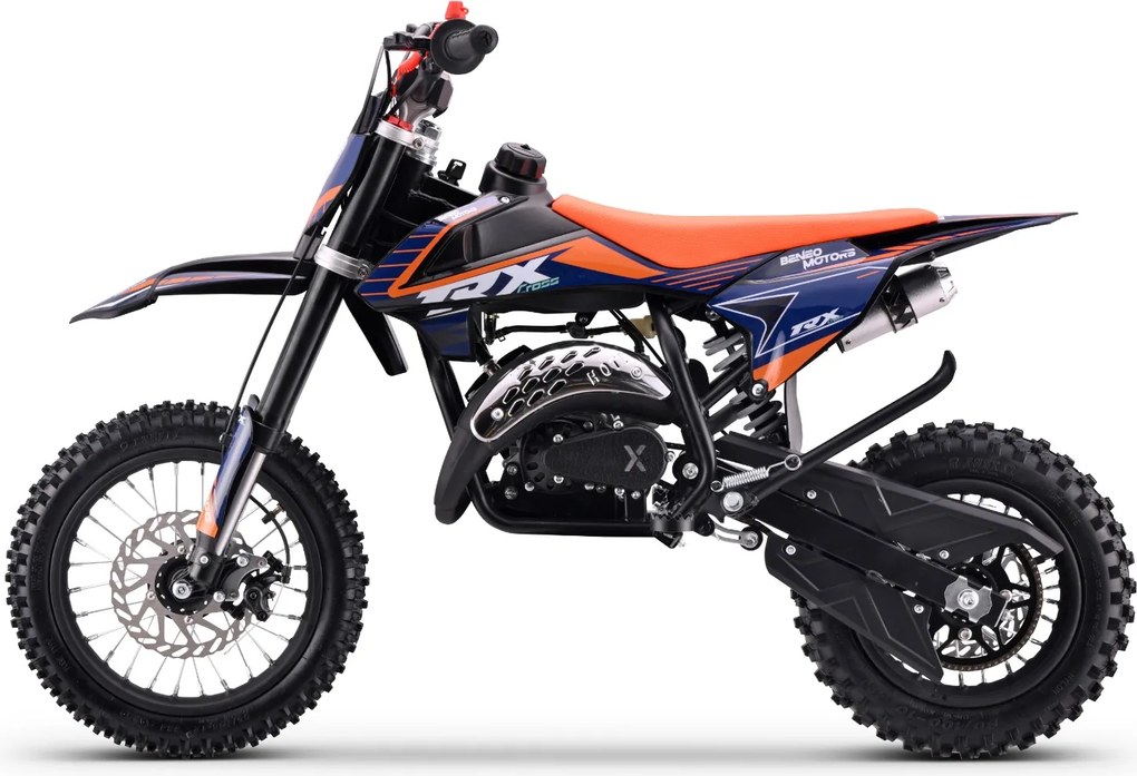 Moto Cross Gasolina para crianças BNO Motors Cross TRX 60 cc Laranja