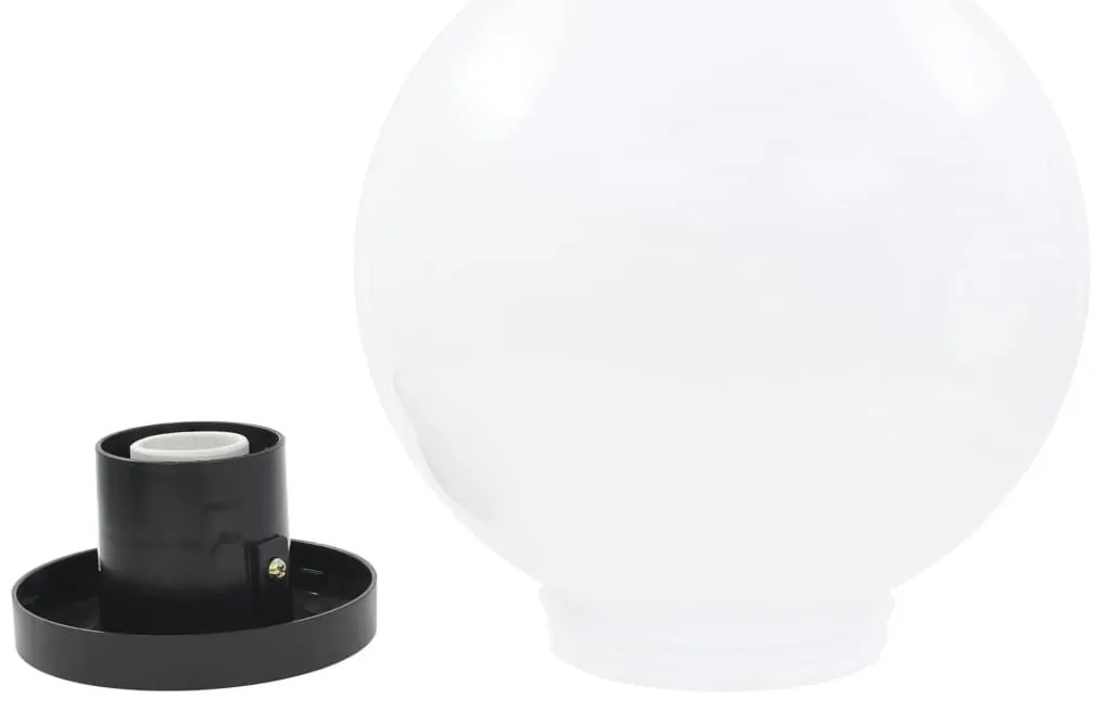 Candeeiros esféricos LED 4 pcs 25 cm PMMA