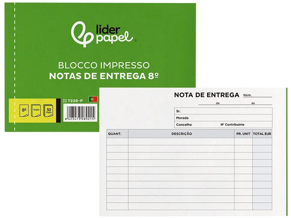 Bloco de Entregas Duplicado 105x155 mm