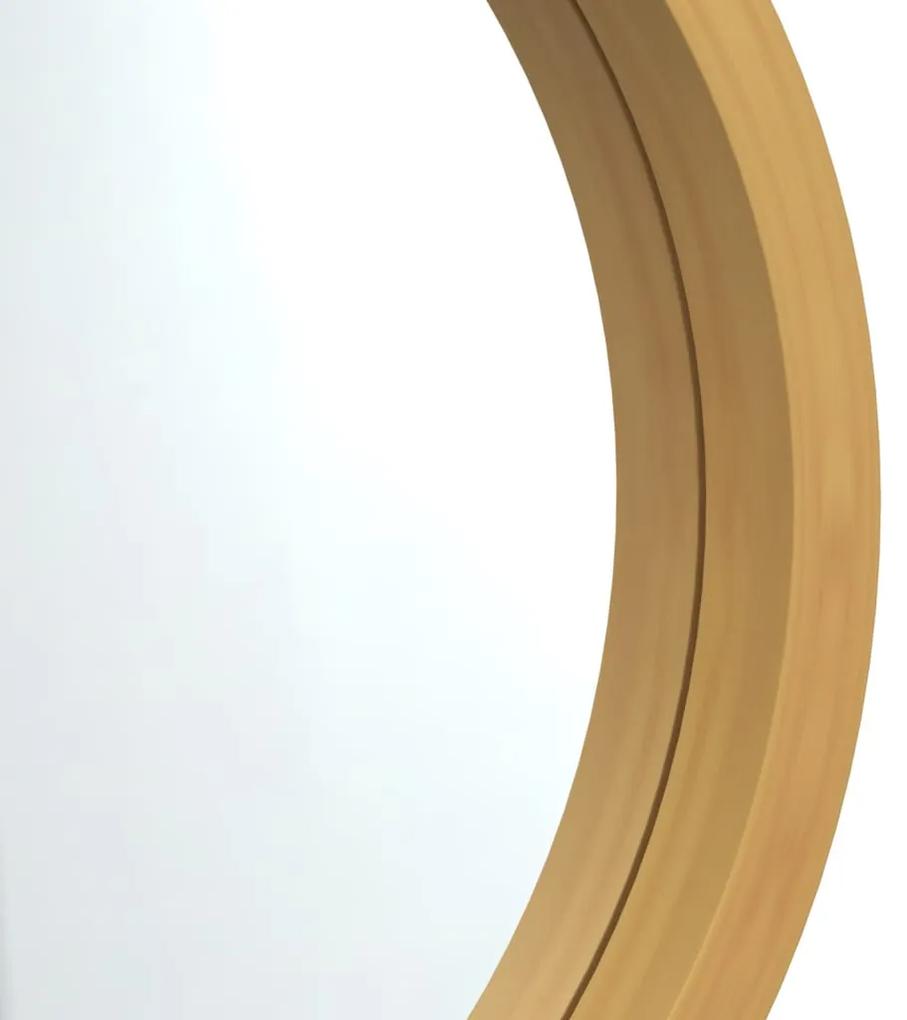 Espelho de parede com alça Ø 45 cm dourado