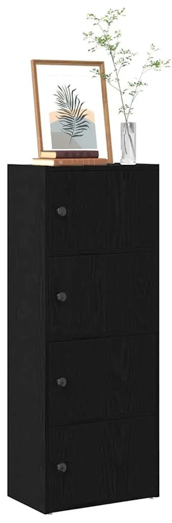 Estante 40x24x102 cm derivados de madeira carvalho preto