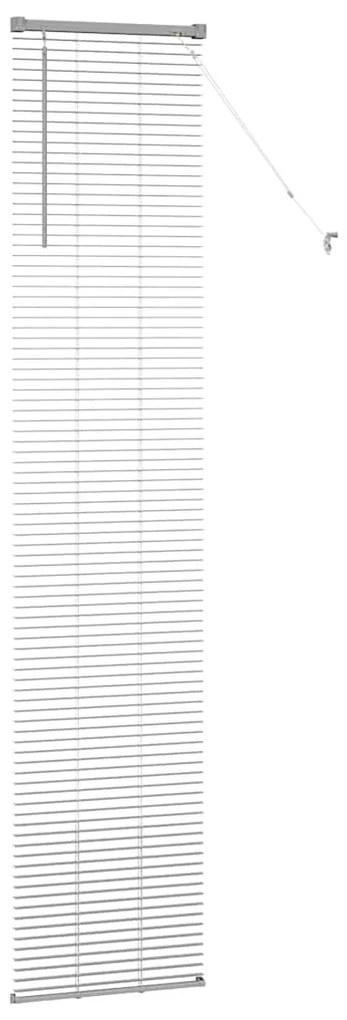 Persiana de Janela com cortinas Outros Manual Prata 80 x 130 cm Alumín