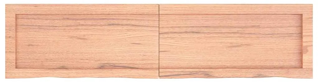 Prateleira de parede 120x30x(2-4) cm carvalho tratado castanho