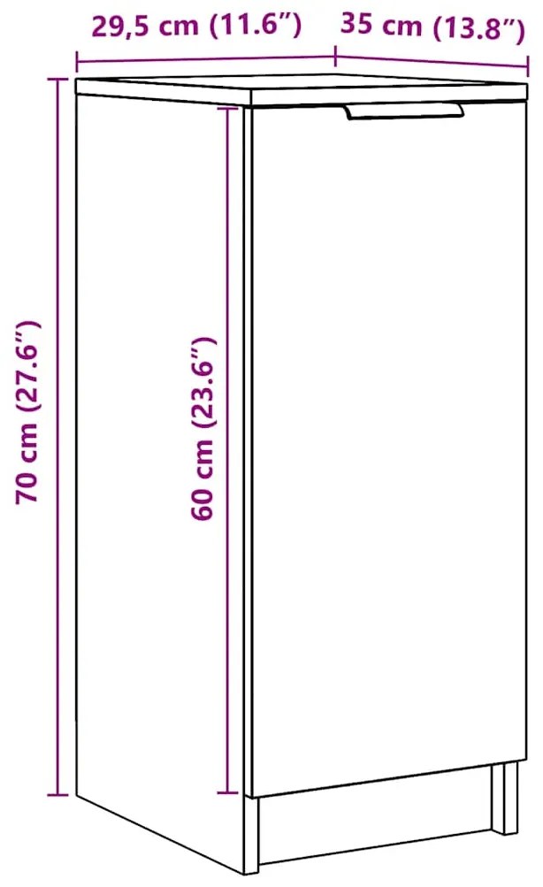 Sapateira 29,5x35x70 cm derivados de madeira madeira velha