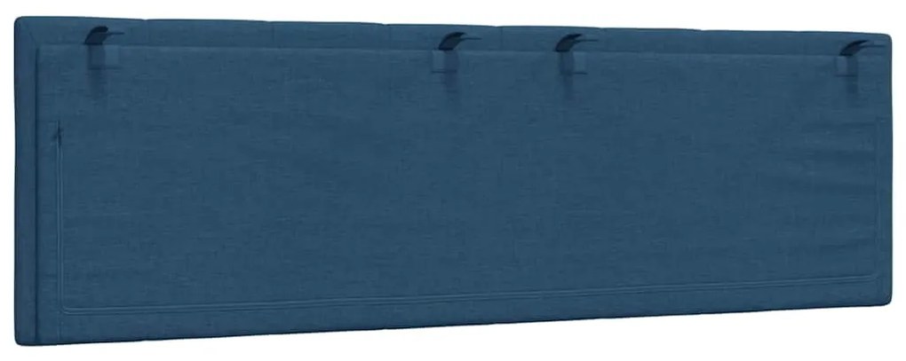 Almofadão de cabeceira 160 cm tecido azul