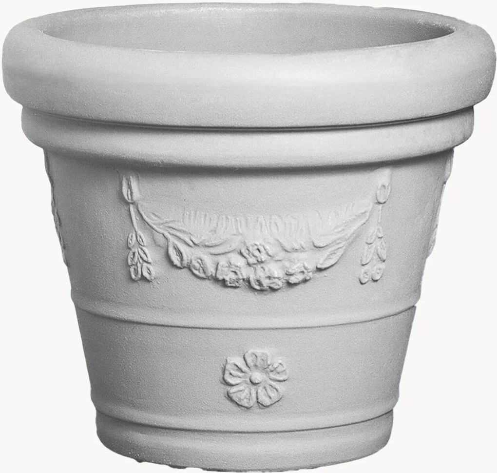 Vaso para exterior Festonato, Alt 40 cm