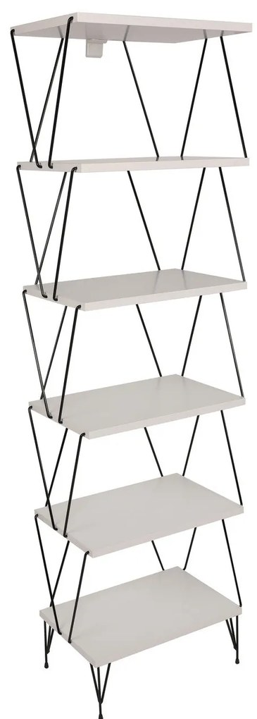 Estante Balaban – Branco – 46 cm x 165 cm x 30 cm