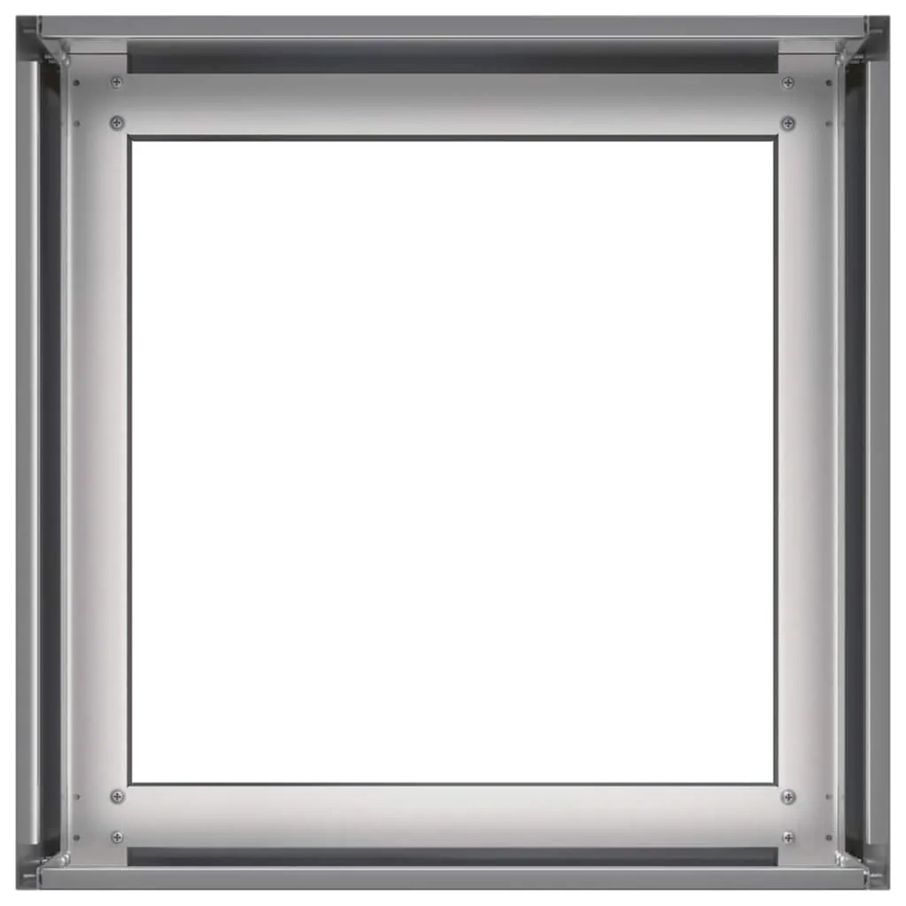 Vaso/floreira 40x40x30 cm aço galvanizado