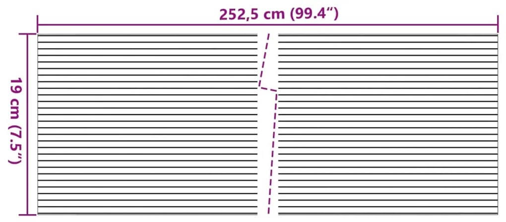 Telas privacidade p/ jardim 10 pcs 252,5x19 cm PVC cinza claro