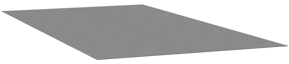Pano para chão de piscinas 420x220 cm poliéster geotêxtil cinza