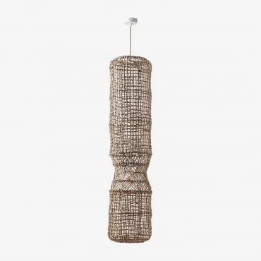 Lâmpada De Teto Aleida Natural - Branco & ↑130 Cm Aleida - Sklum