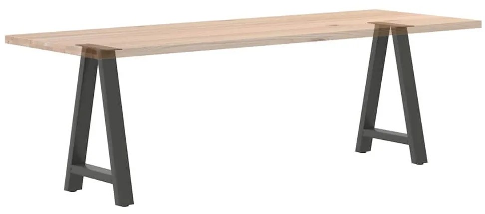 Pés para mesa de jantar em formato A, 2 peças, antracite, 60x(72-73) c