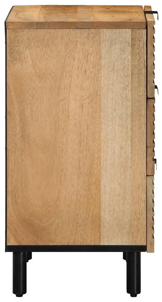 Mesa de cabeceira 50x33x60 cm madeira de mangueira maciça