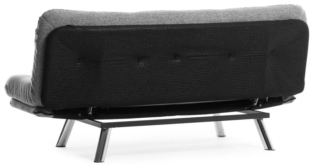 Sofá-Cama 3 Lugares Misa – Cinzento Claro – 52x175x40 cm