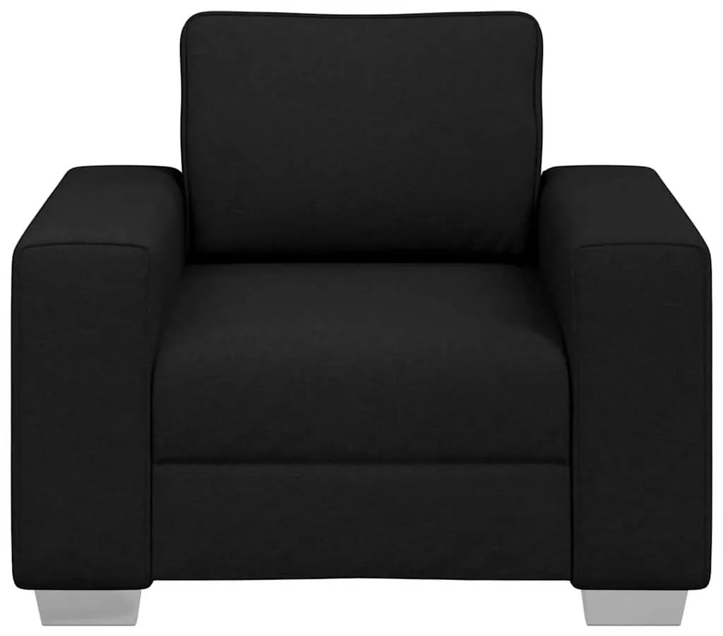 Poltrona vidaXL Preta 59 cm em Tecido