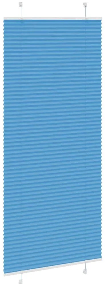 Azul Plissada Cega 100x200 cm Largura Tecido 99,4 cm Poliéster