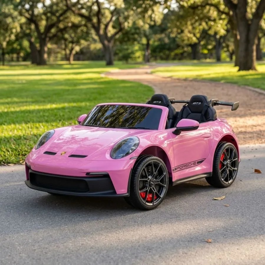 Carro elétrico para Crianças Porsche 911 GT3 STRONG MP4 24V, Rodas EVA, Rosa