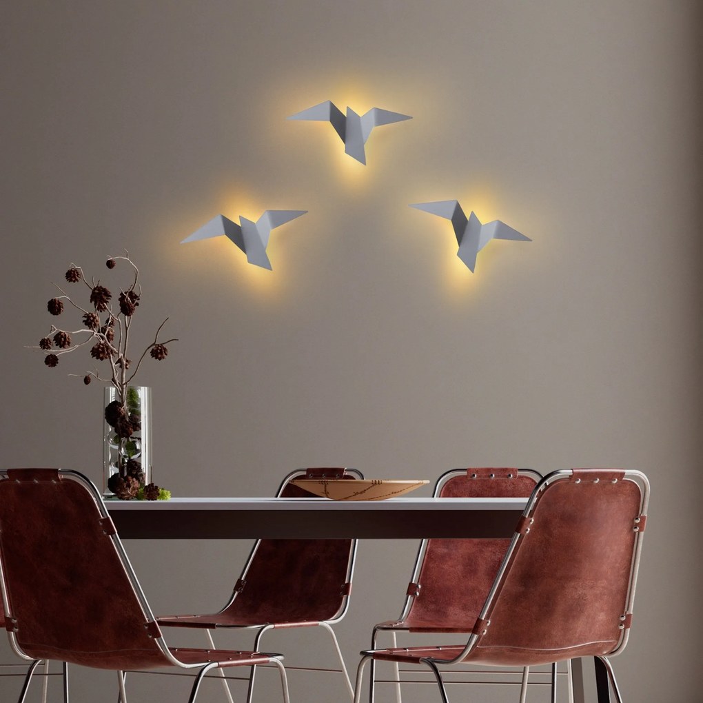 Candeeiro de Parede Pacali – Cinzento – 31 cm x 12 cm x 16 cm