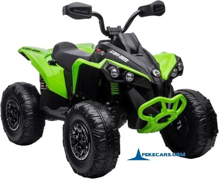 Moto 4 elétrica para crianças 1 a 5 anos, 24V 4x4 Can-Am Renegade Verde