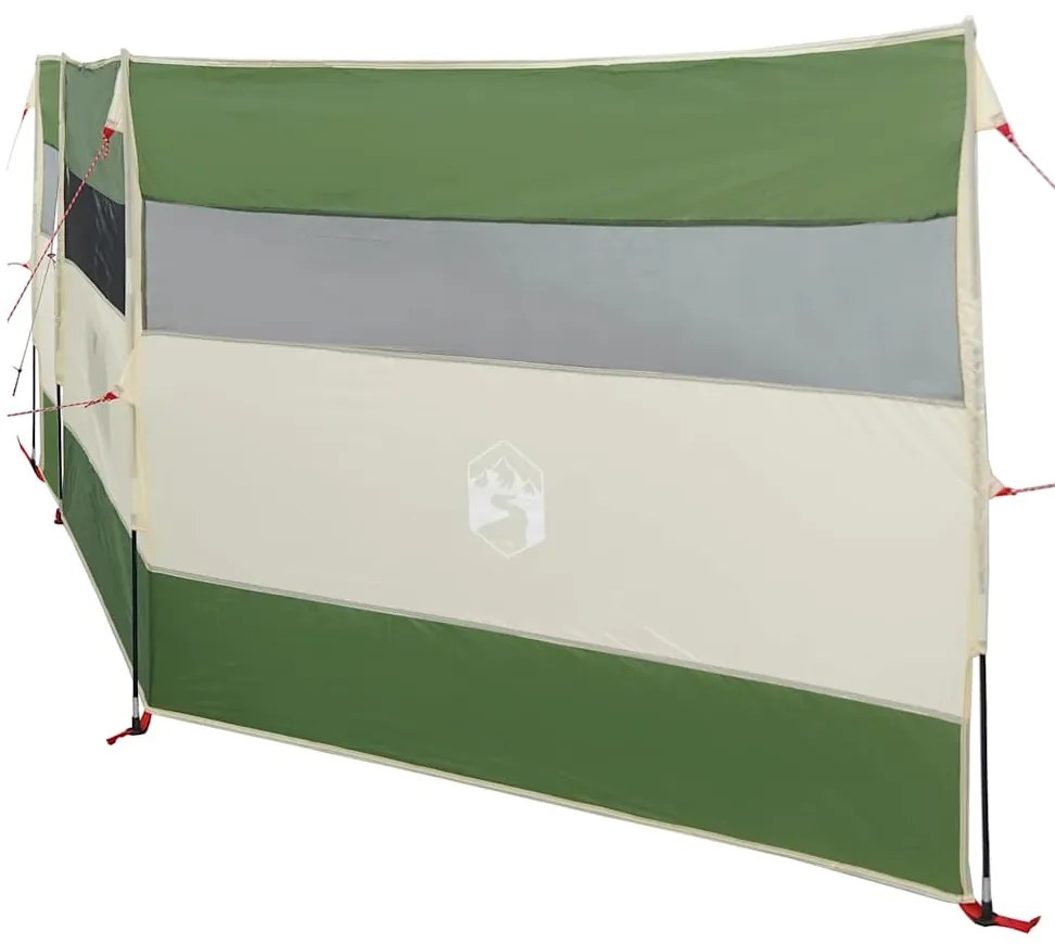 Corta-vento de campismo 508x130 cm impermeável verde
