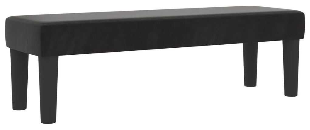 Cama box spring com colchão e banco preto 120x200 cm veludo