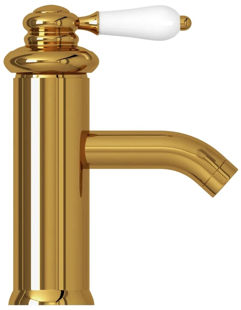 Torneira para lavatório de casa de banho 130x180 mm dourado
