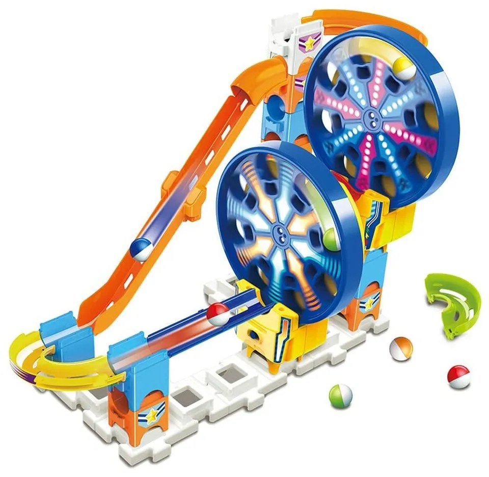 Conjunto de Berlindes Vtech Marble Rush - Expansion Kit Electronic - Fun Fair Set Circuito 26 Peças Pista com Rampas + 4 Anos