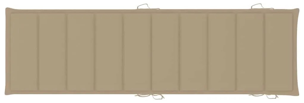 Espreguiçadeiras com mesa e almofadões 2 pcs acácia maciça