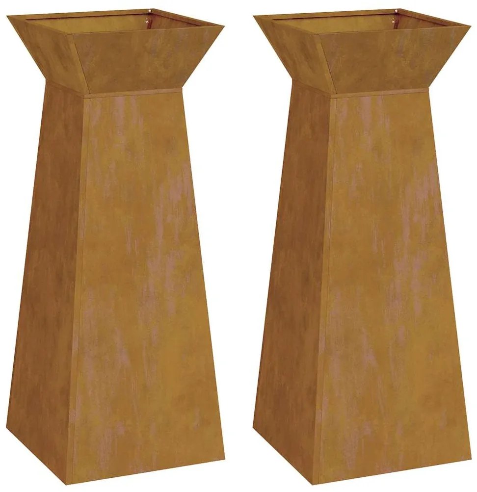 Suporte para Plantas Aço corten 40 x 40 x 101 cm